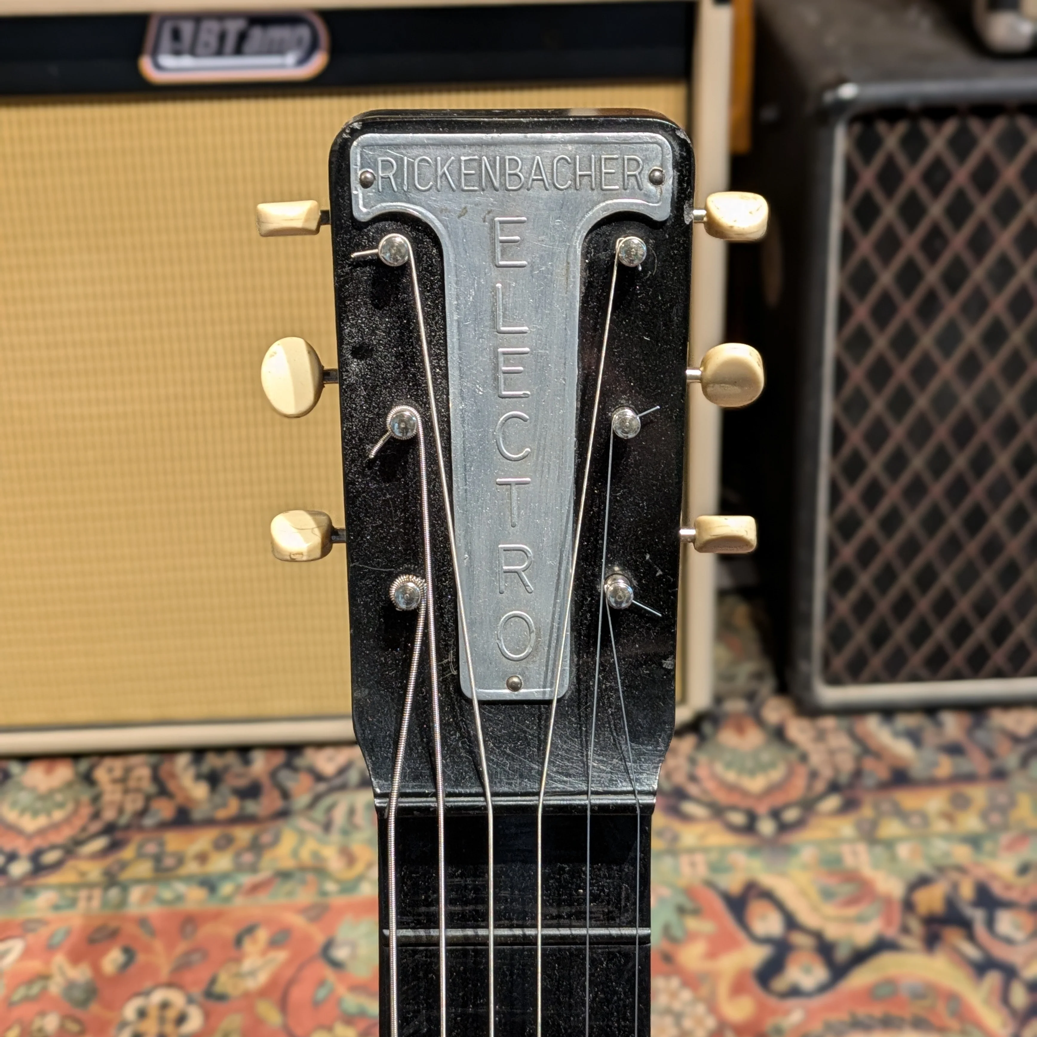 Rickenbacker Electro Model B Lap Steel 1940's - Black with Chrome Plates - Image 3