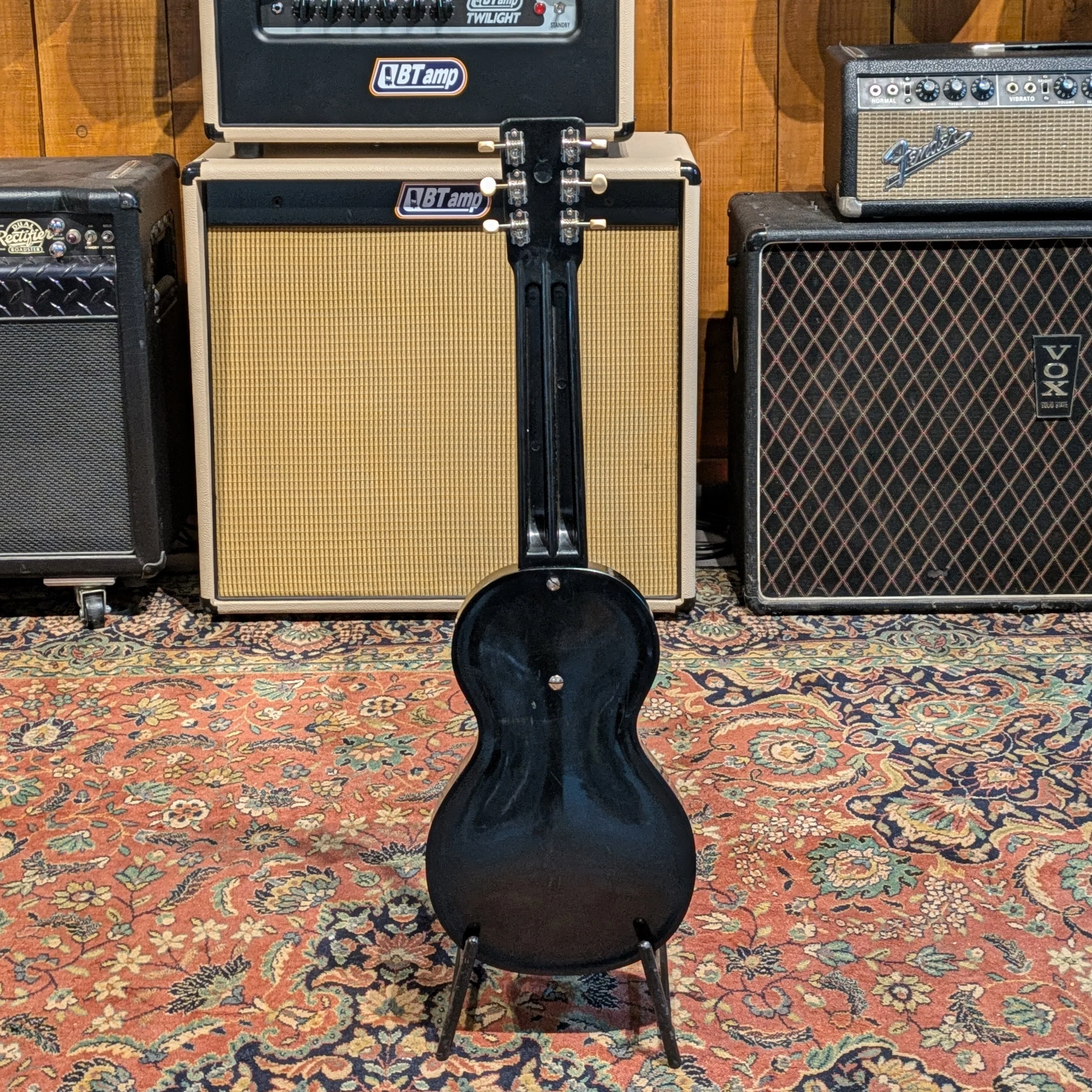 Rickenbacker Electro Model B Lap Steel 1940's - Black with Chrome Plates - Image 6