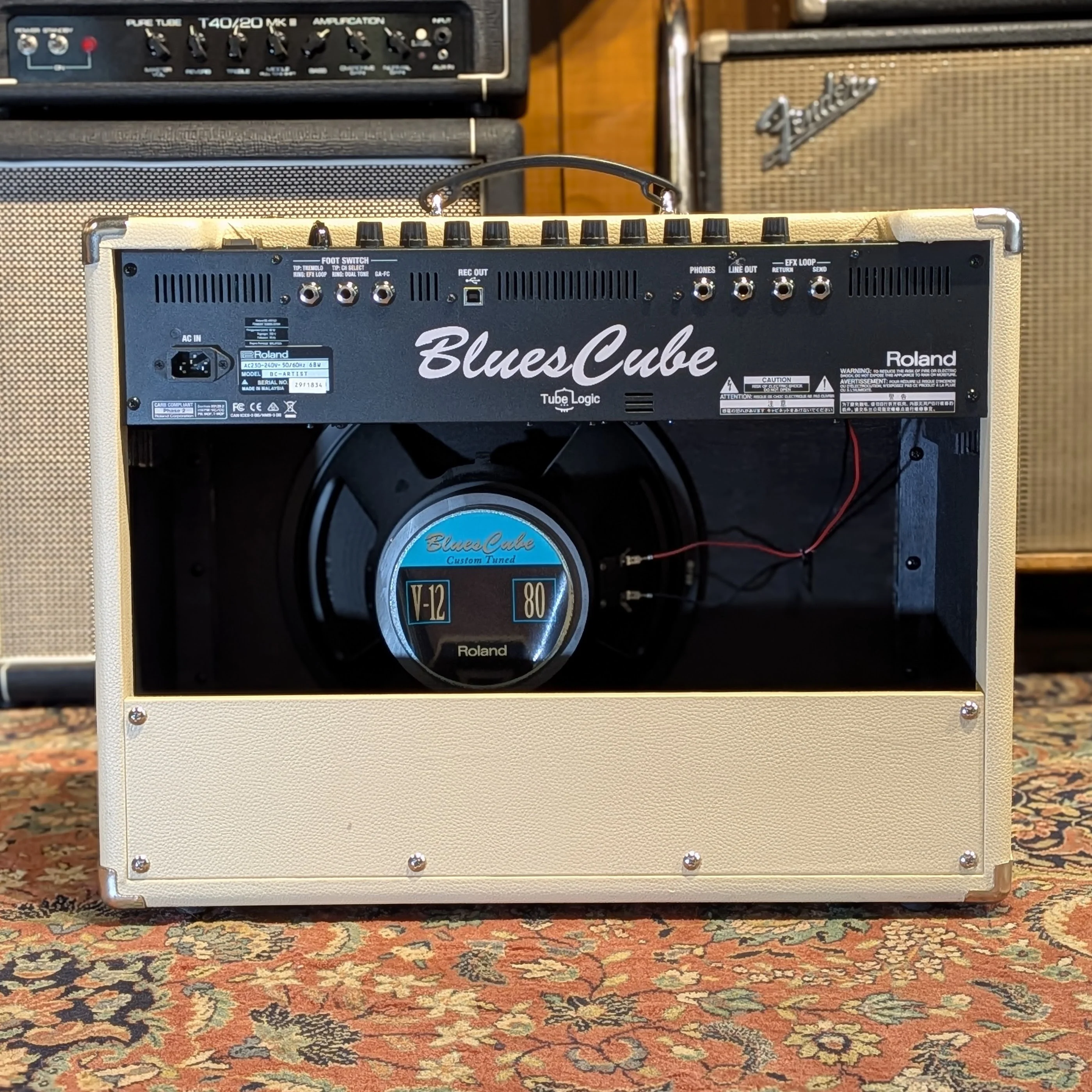 Roland Blues Cube Artist 2-Channel 80-Watt 1x12" Guitar Combo 2015 - Present - Tweed - Image 5
