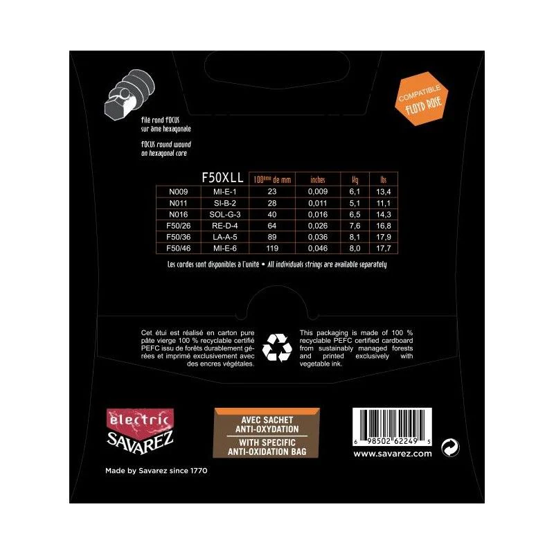 Savarez Focus Guitare Électrique 9-46 - Image 2