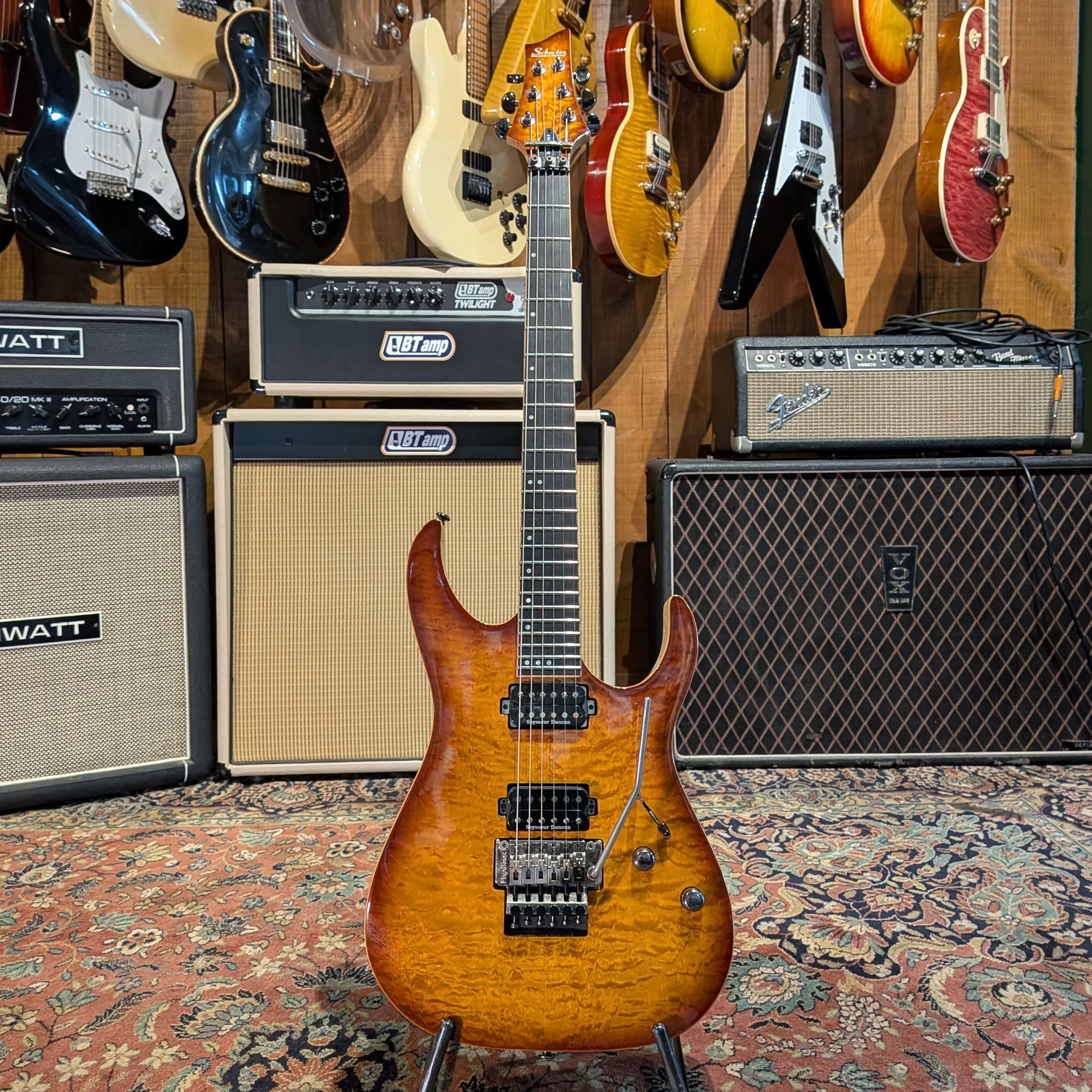 Schecter Banshee-6 FR Passive 2013 - 2015 - Faded Vintage Sunburst - Image 3
