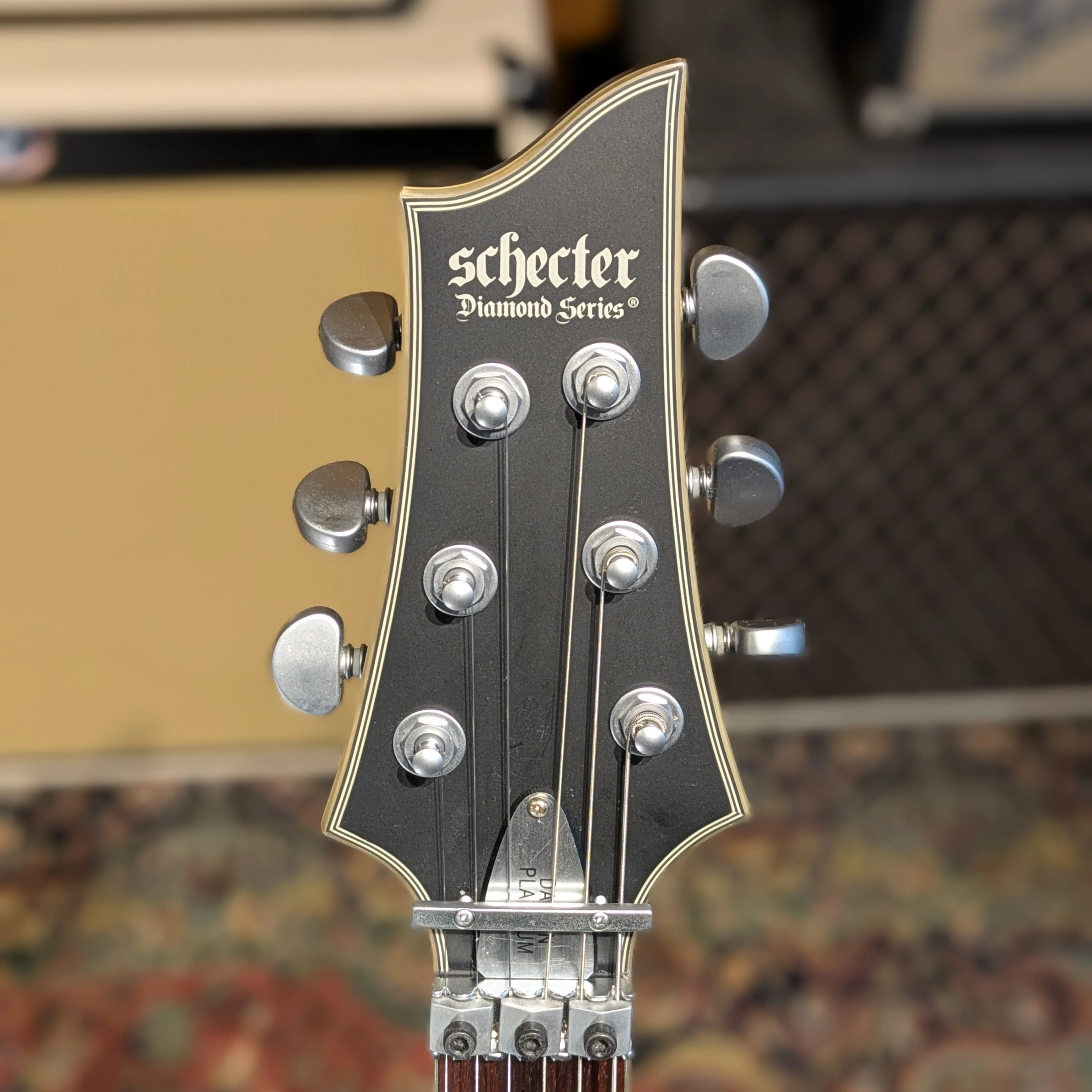 Schecter Damien Platinum-6 FR S Sustainiac Left-Handed - Satin Black - Image 3
