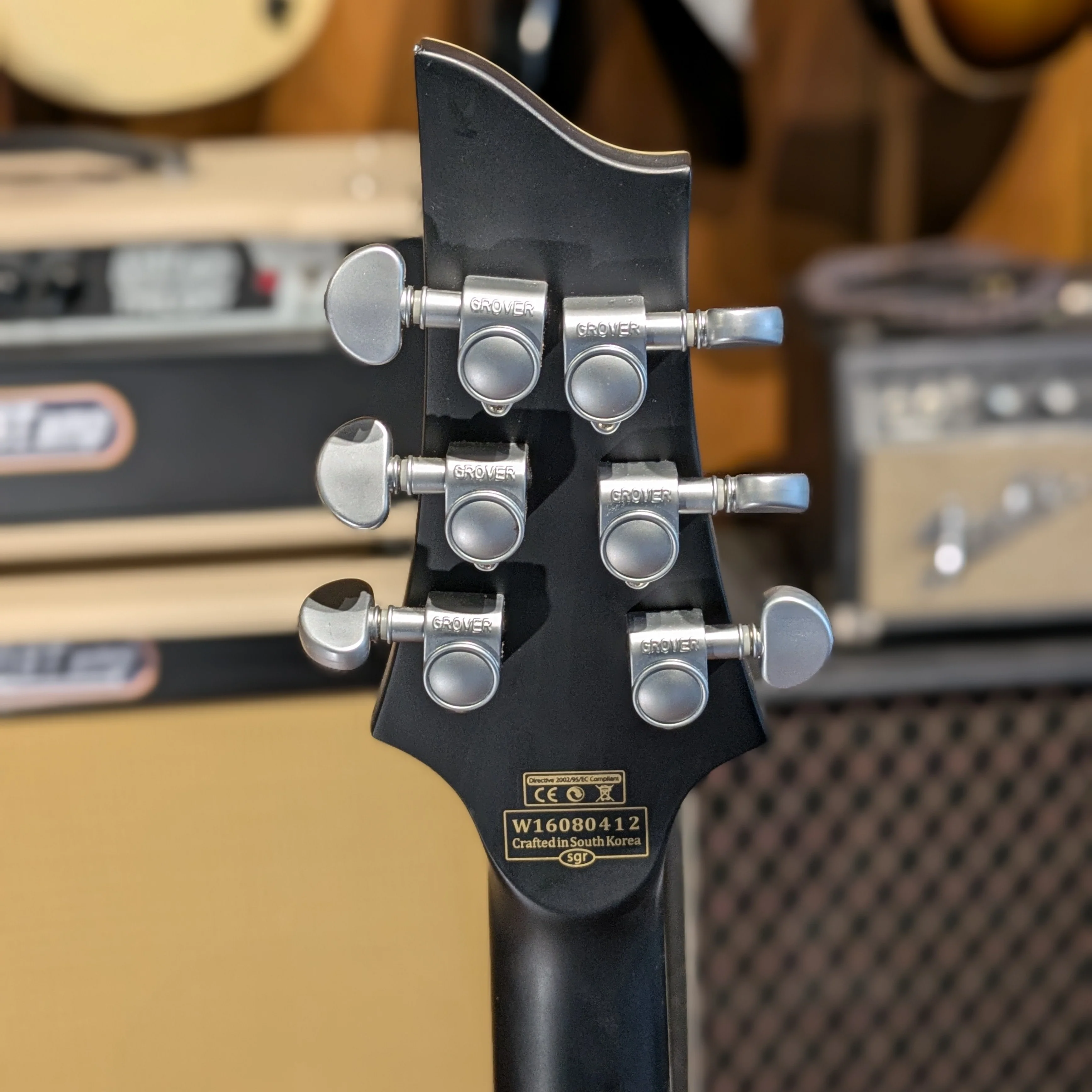 Schecter Damien Platinum-6 FR S Sustainiac Left-Handed - Satin Black - Image 4