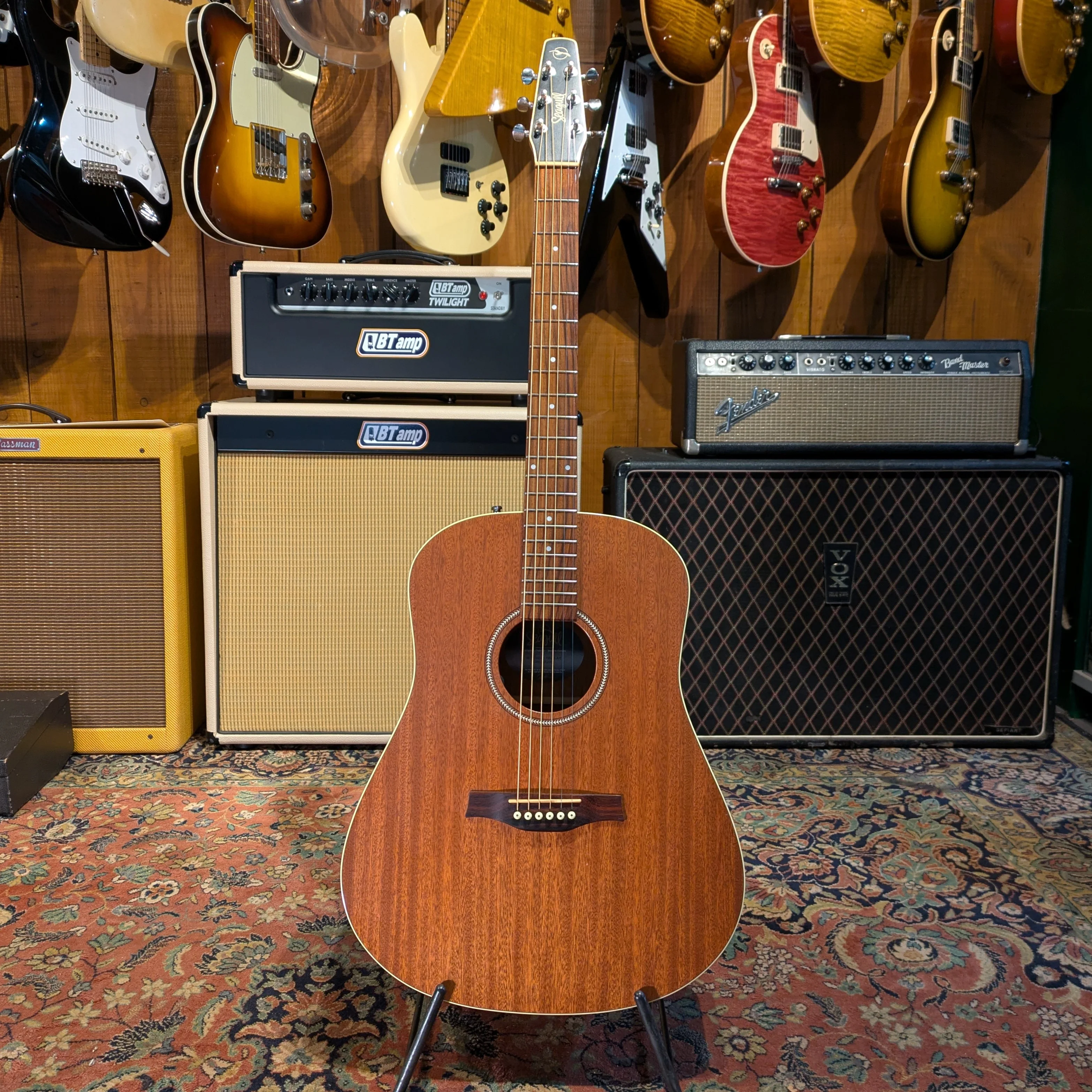 Seagull S6 Mahogany Deluxe A/E - Natural - Image 5