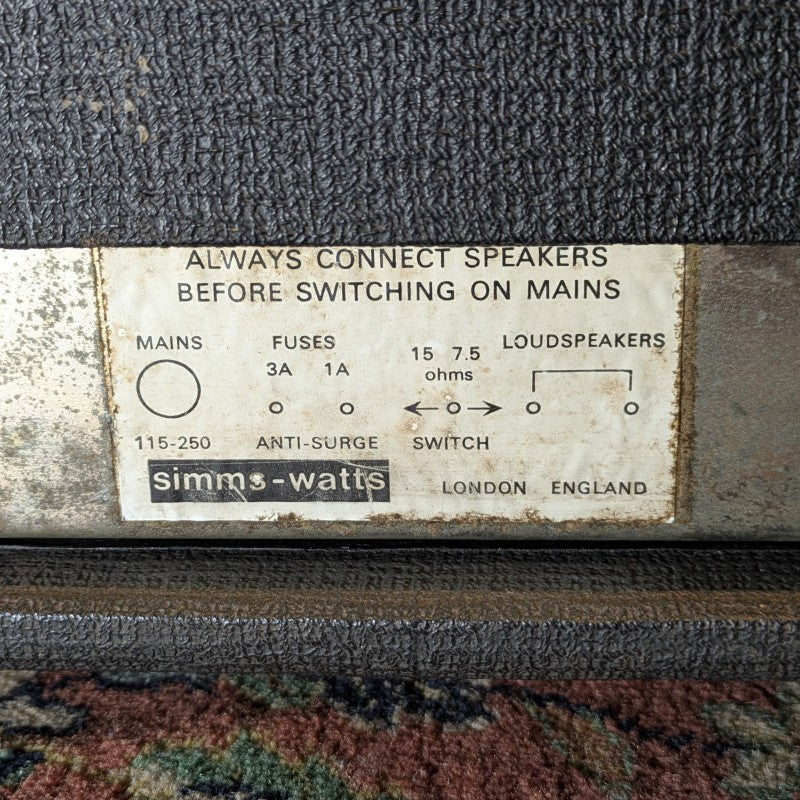 SIMMS WATTS PA-100 MK2 - Image 6