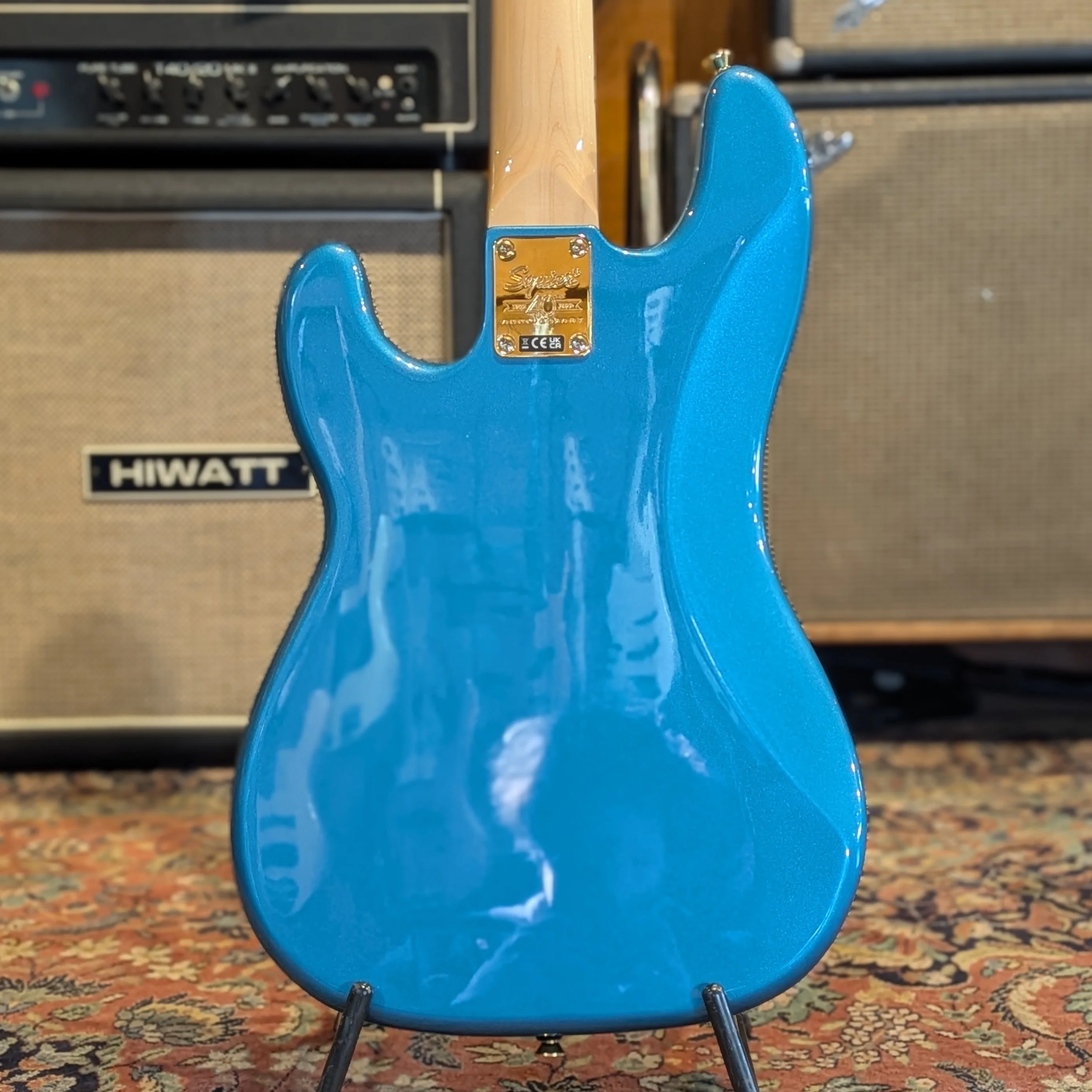 Squier 40th Anniversary Gold Edition Precision Bass 2022 - Present - Lake Placid Blue - Image 2