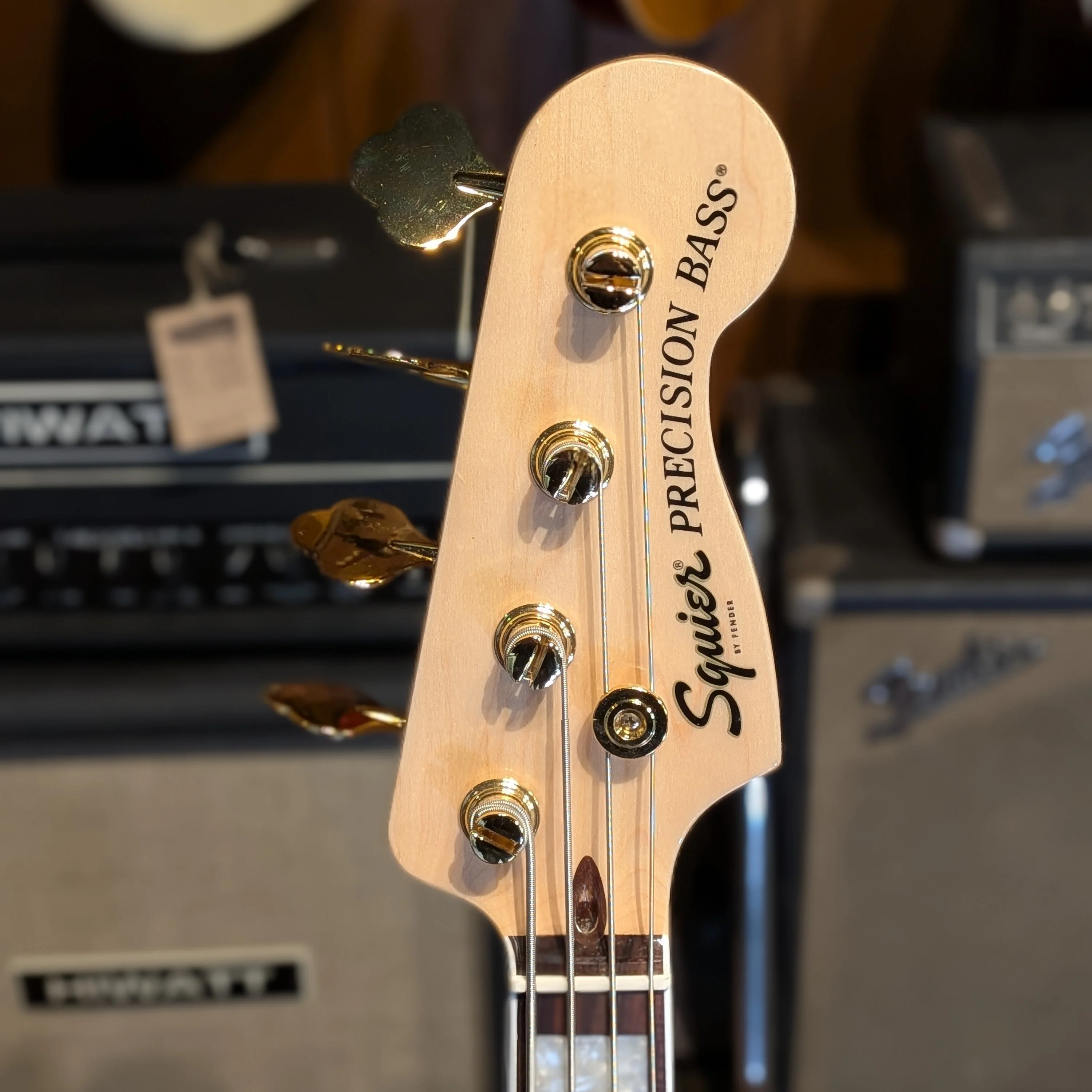 Squier 40th Anniversary Gold Edition Precision Bass 2022 - Present - Lake Placid Blue - Image 6