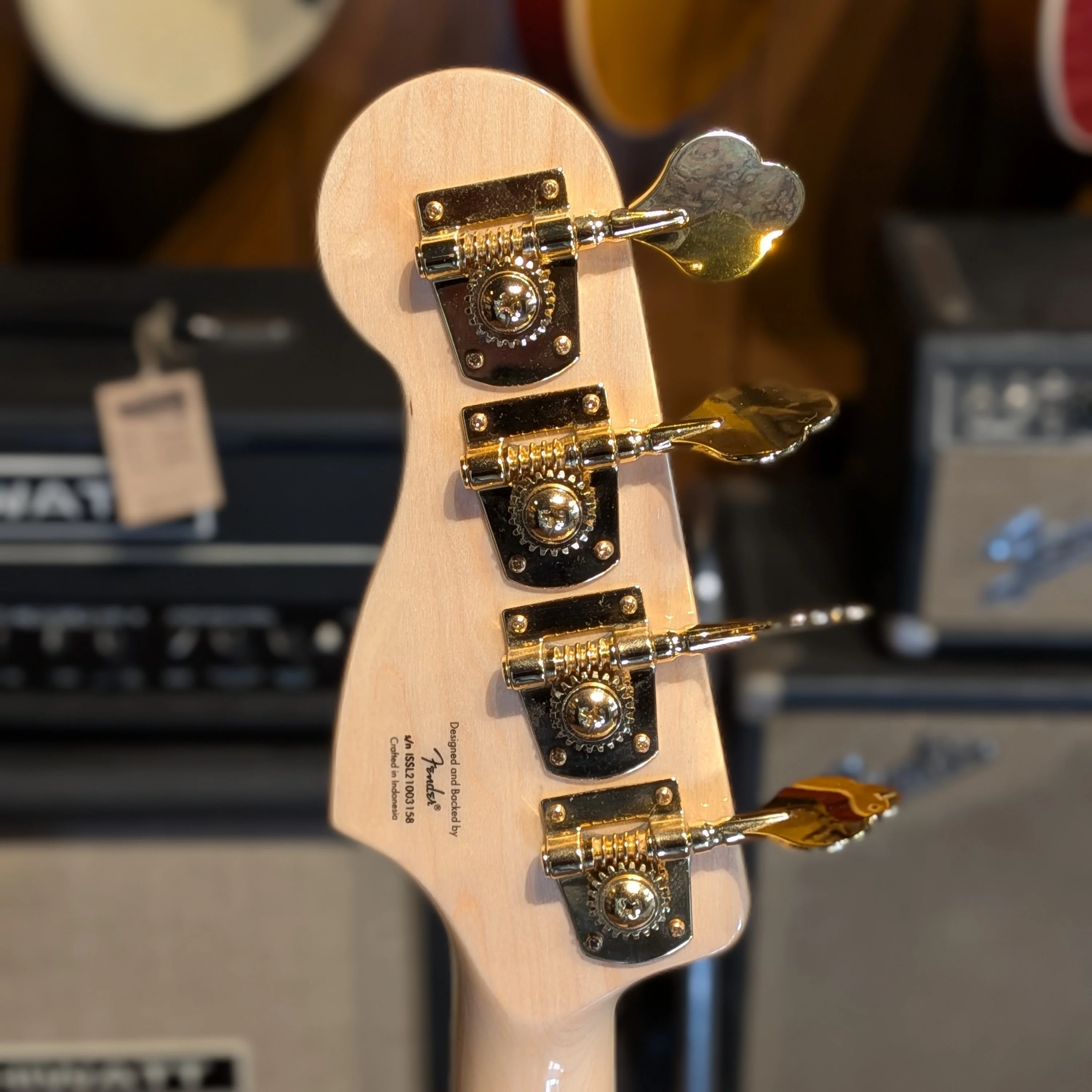 Squier 40th Anniversary Gold Edition Precision Bass 2022 - Present - Lake Placid Blue - Image 7