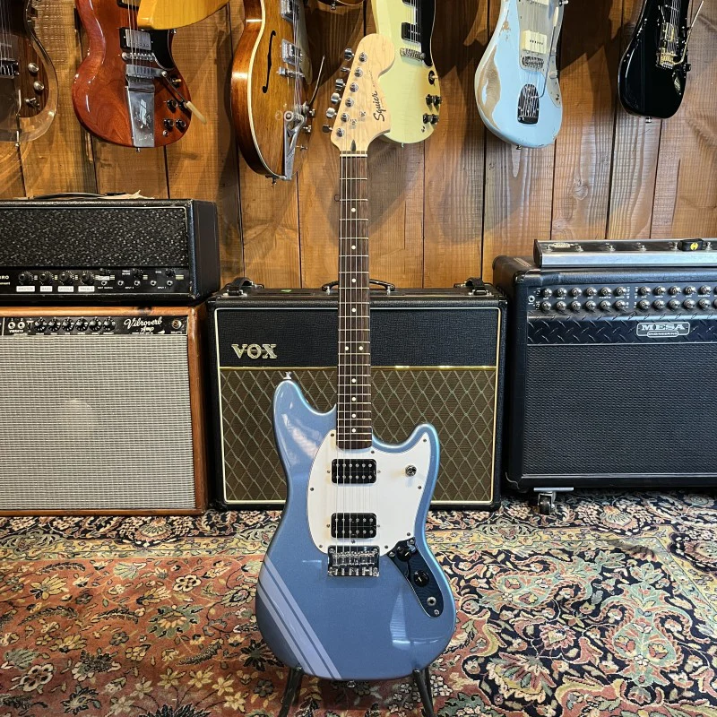 Squier FSR Competition Bullet Mustang HH 2020 - Lake Placid Blue - Image 3