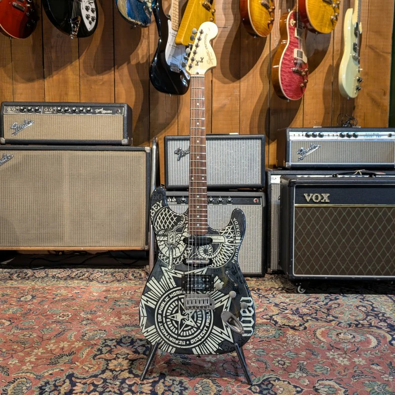 Squier Obey Stratocaster HSS - Obey Collage - Image 3