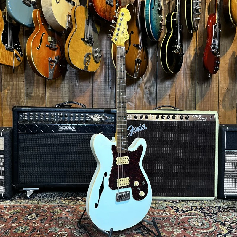 SURF GUITARES LADYCASTER THINLINE HH RELIC SURF GREEN - Image 3