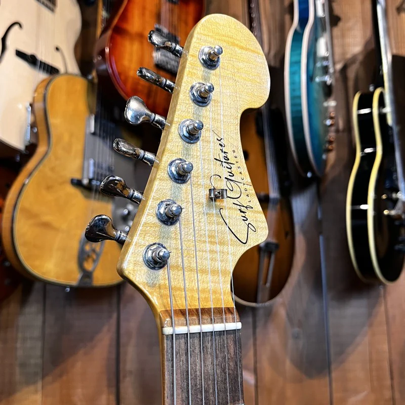 SURF GUITARES LADYCASTER THINLINE HH RELIC SURF GREEN - Image 5