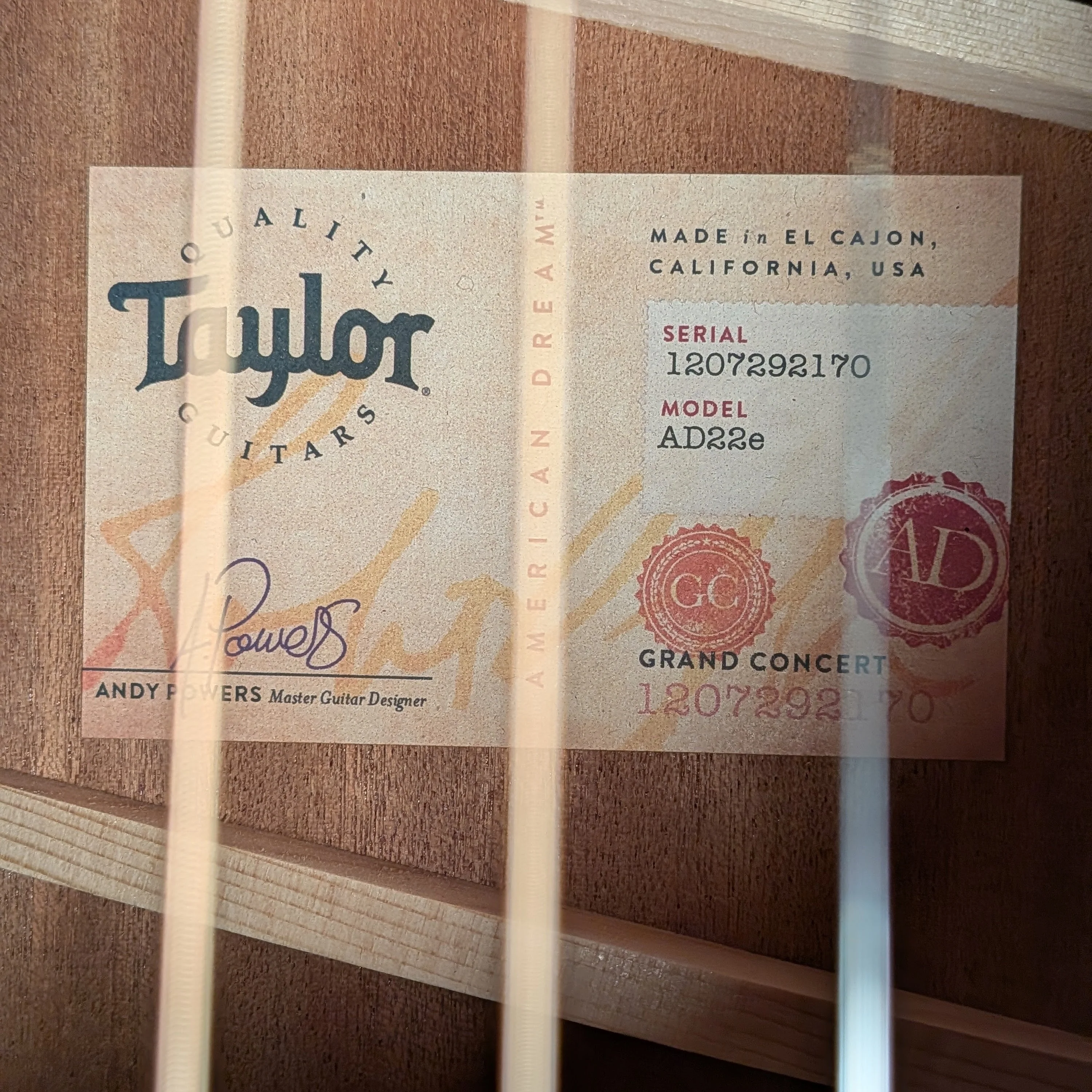 Taylor American Dream AD22e 2022 - Urban Sienna - Image 7
