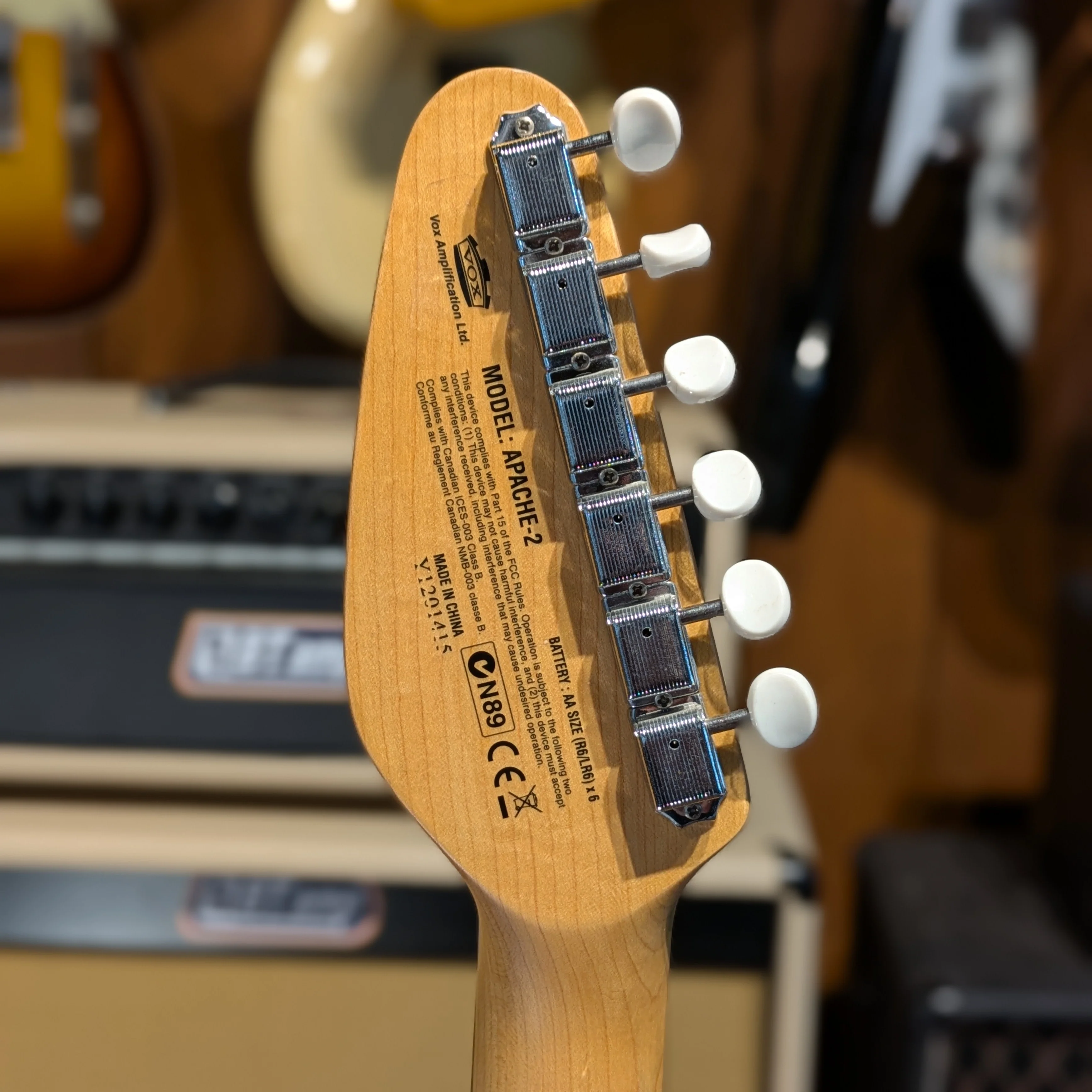 Vox Apache 2 Guitar 2010s - Black - Image 6