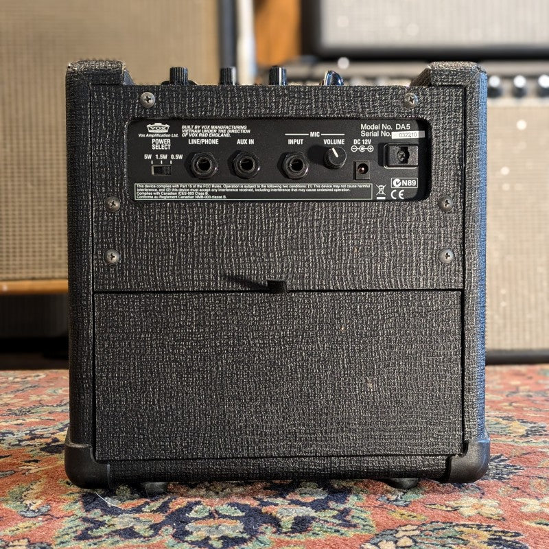 Vox DA5 5W 1x6.5 Guitar Combo 2010s - Black - Image 3