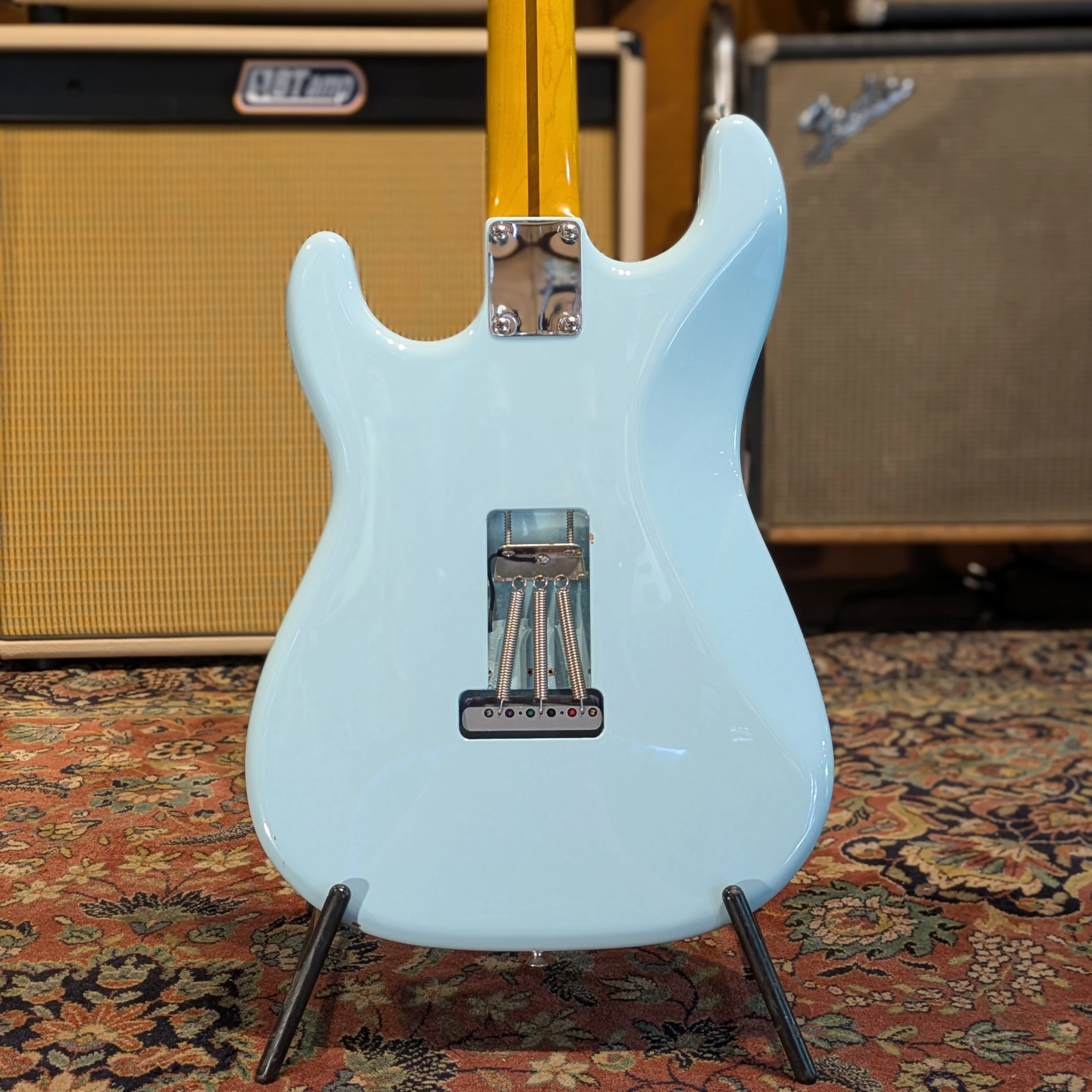 Warmoth Partcaster Stratocaster - Sonic Blue - Image 2