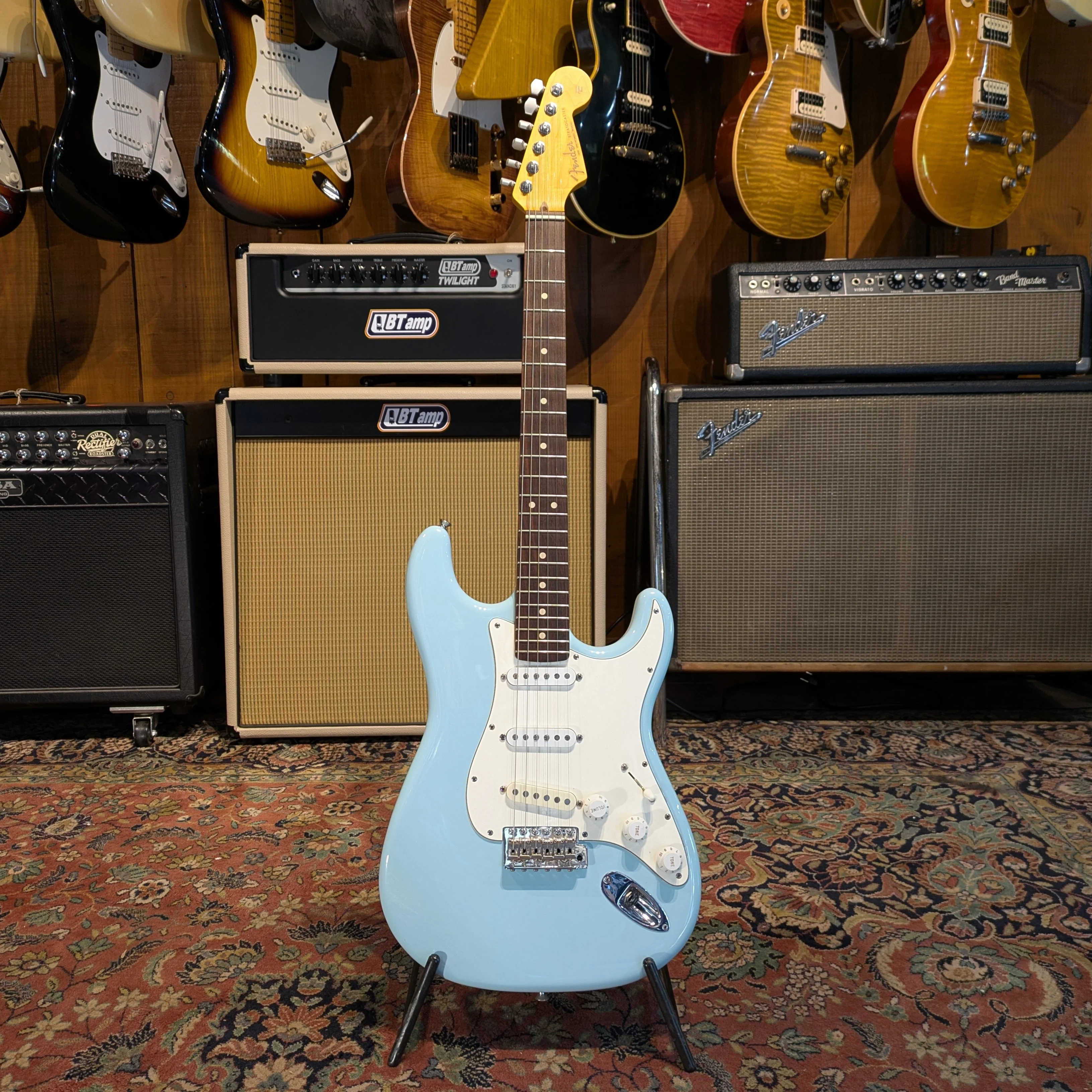 Warmoth Partcaster Stratocaster - Sonic Blue - Image 3