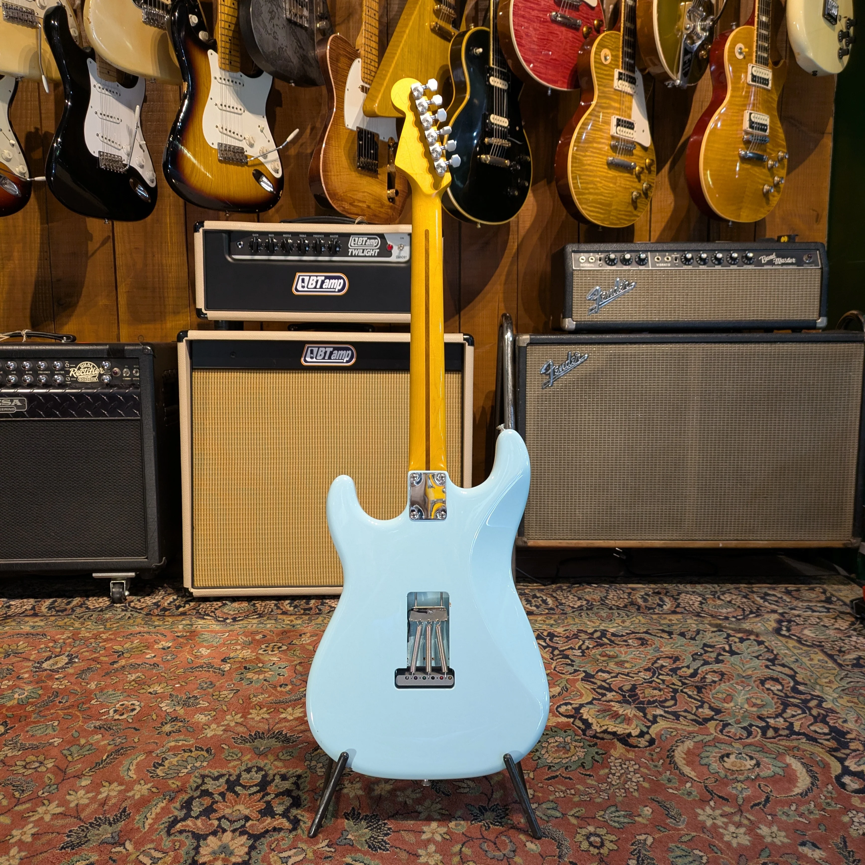 Warmoth Partcaster Stratocaster - Sonic Blue - Image 4