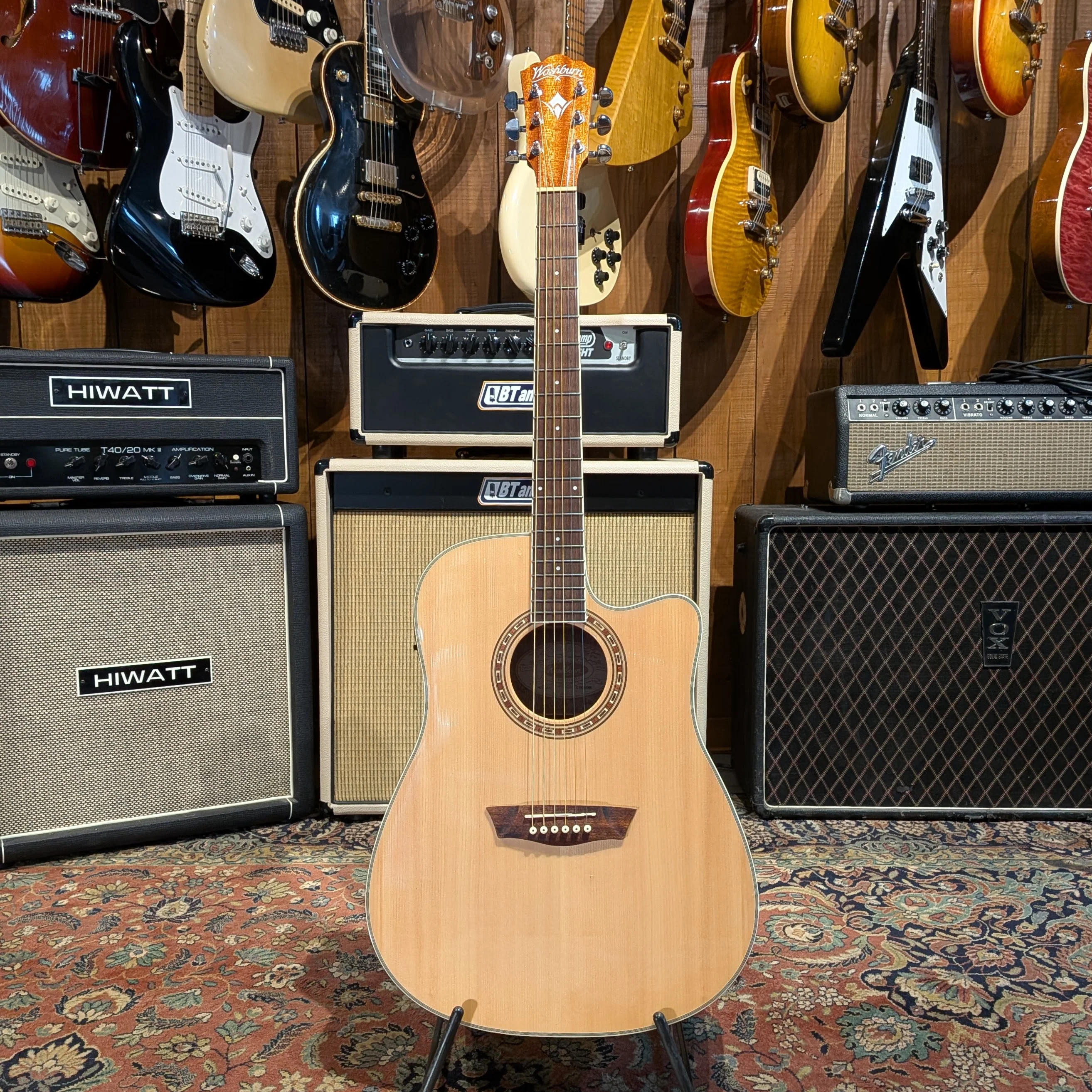 Washburn WD7SCE-0 Harvest Series Dreadnought - Image 4