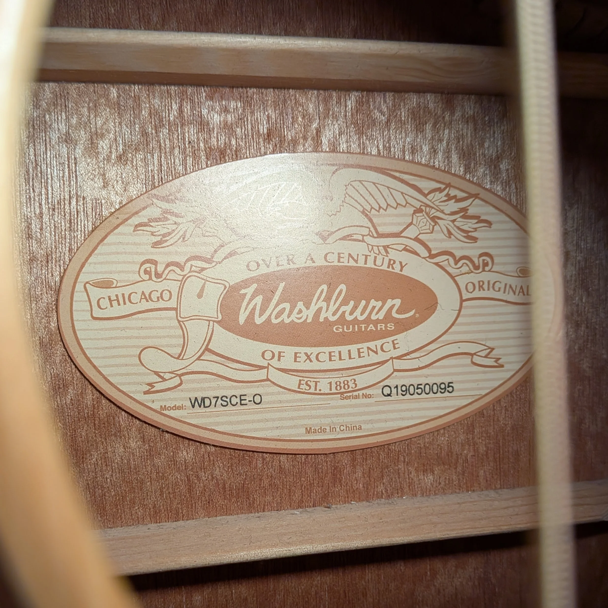 Washburn WD7SCE-0 Harvest Series Dreadnought - Image 6